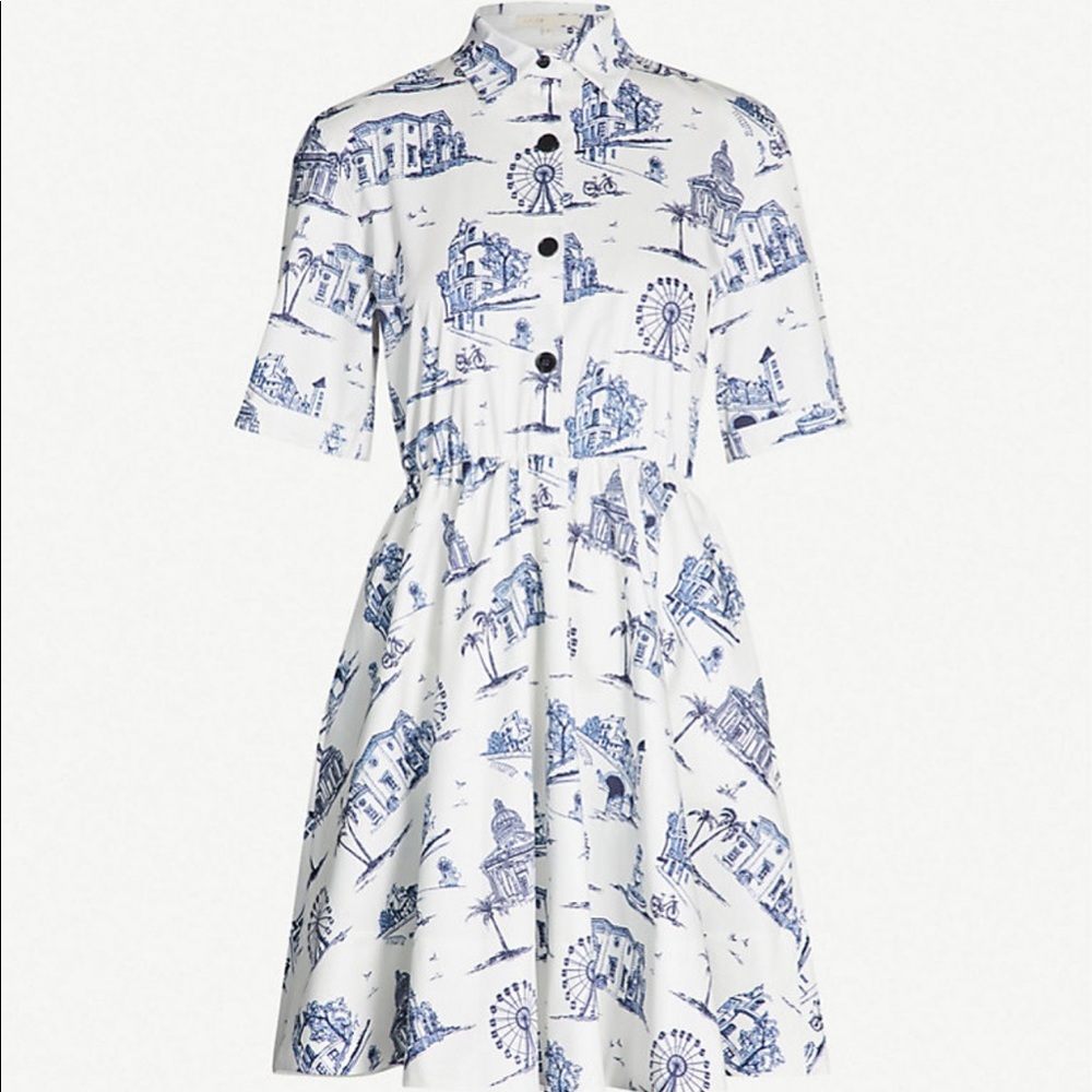 Maje Rapomi Printed A-Line Dress